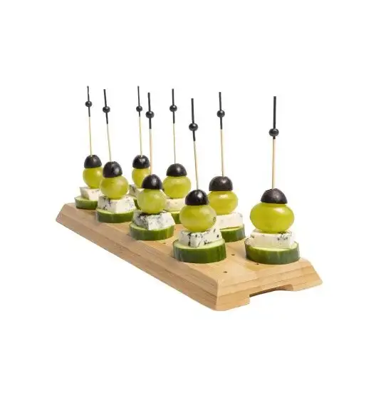 VERLO Ekspozytor na przystawki FingerFood 30 cm / drewno bambusowe