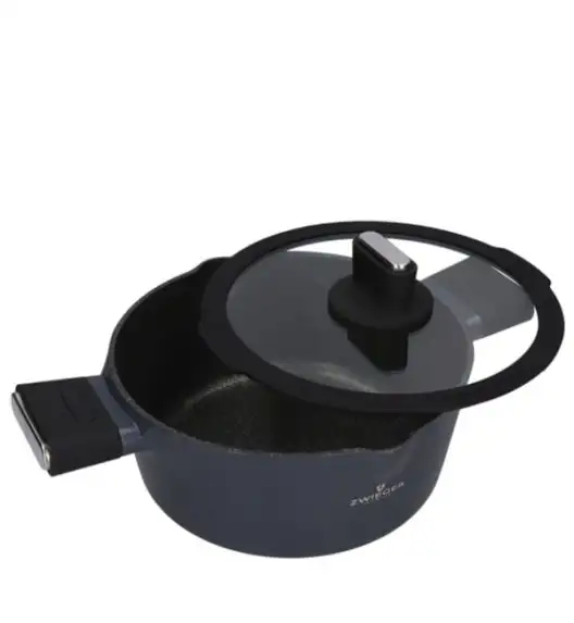 ZWIEGER VESNA Komplet 2 garnków z pokrywkami + Patelnie 20, 24, 28 cm / GREBLON C3 non-stick / indukcja