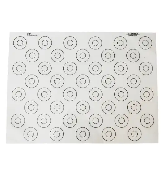 de Buyer Mata silikonowa - wzór makaroniki 40x30 cm