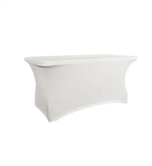 Pokrowiec na stół prostokątny dł. 152,4 cm biały