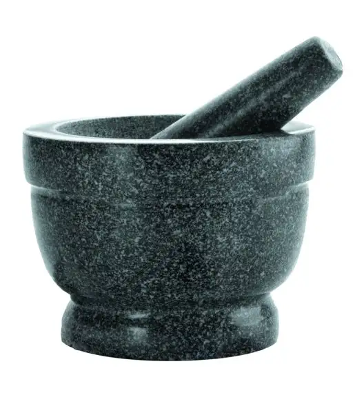 TG HOME Moździerz granitowy z tłuczkiem 16x12 cm