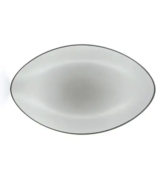 EQUINOXE Talerz owalny 35x22,3 cm, szary