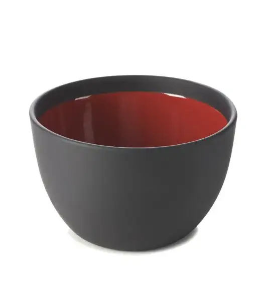 SOLID miska mała 11 cm, czerwono-czarna