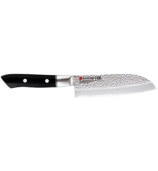 Nóż Santoku, mały kuty VG10 HM dł. 13 cm  młotkowa
