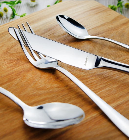 AMEFA AUSTIN Sztućce UE Komplet 24 el dla 6 osób / połysk / pudełko / wieczysta gwarancja 