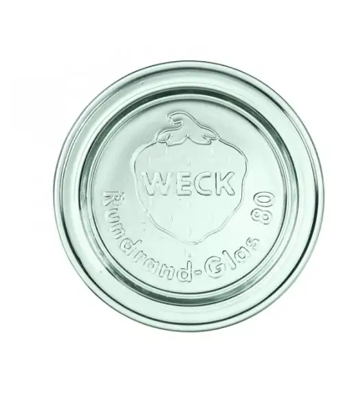 Pokrywa szklana Weck 80 mm, 6 szt.
