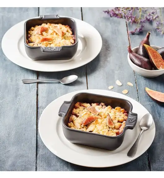 PEUGEOT APPOLIA Naczynie kwadratowe / 28 cm / szare