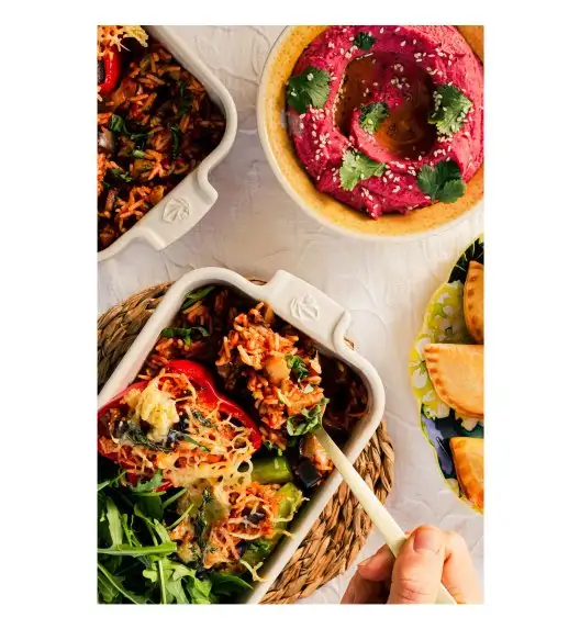 PEUGEOT APPOLIA Naczynie prostokątne / 25 cm / Ecru