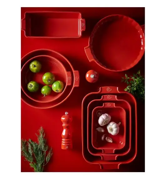 PEUGEOT APPOLIA Naczynie do tarty / 28 cm / czerwone