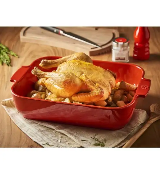 PEUGEOT APPOLIA Naczynie prostokątne / 22 cm / czerwone