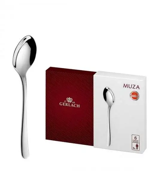 Gerlach Muza Sztućce Łyżeczki do kawy 6 el pudełko / 6 osób / połysk
