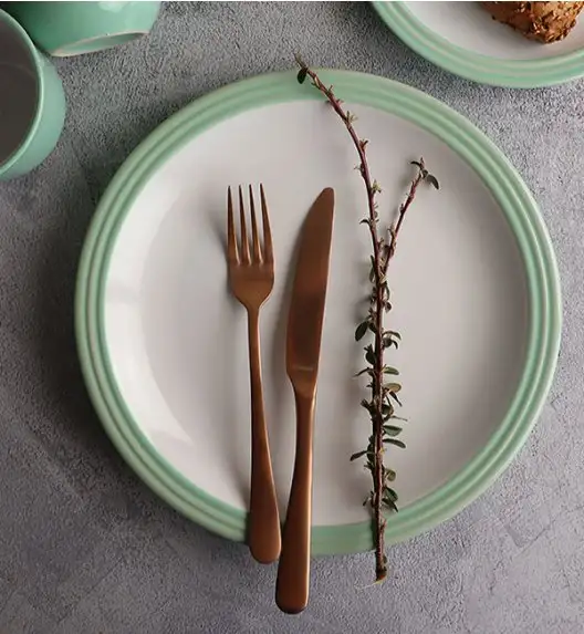 WATERSIDE CAMDEN GREEN Serwis obiadowy 32 el / 8 osób / porcelana