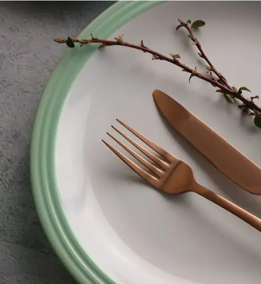 WATERSIDE CAMDEN GREEN Serwis obiadowy 48 el / 12 osób / porcelana