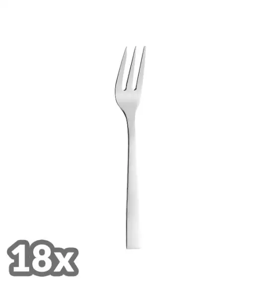 AMEFA PADOVA Sztućce UE Zestaw 18 widelczyków do ciasta LUZ stal 18/0