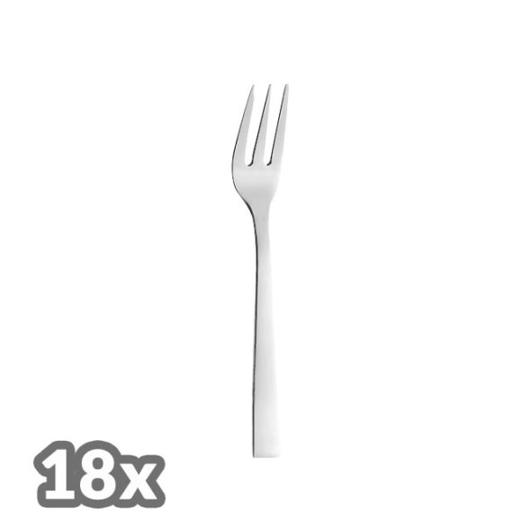 AMEFA PADOVA Sztućce UE Zestaw 18 widelczyków do ciasta LUZ stal 18/0