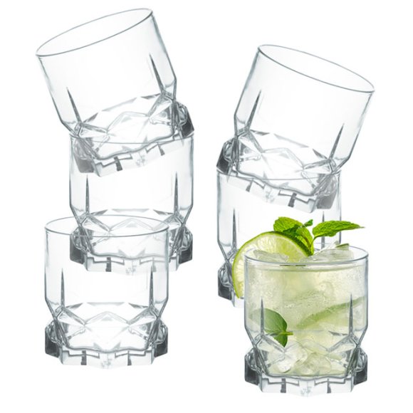 AMBITION DIAMOND Komplet 12 szklanek niskich 325 ml / szkło 