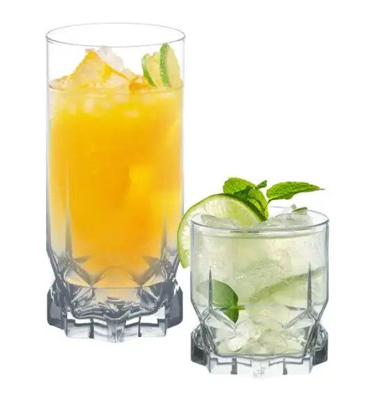 AMBITION DIAMOND Komplet 24 szklanek 325 ml / wysokie + niskie / szkło