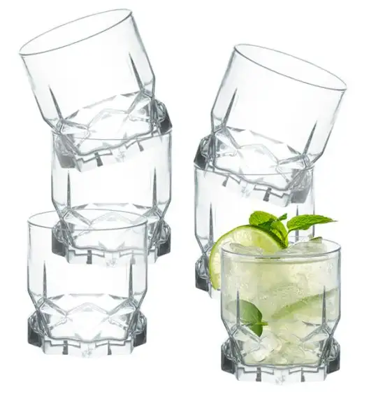 AMBITION DIAMOND Komplet 24 szklanek 325 ml / wysokie + niskie / szkło