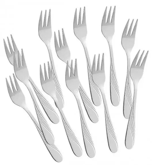 AMEFA FELICIA Komplet 120 widelczyków do ciasta / wieczysta gwarancja / połysk