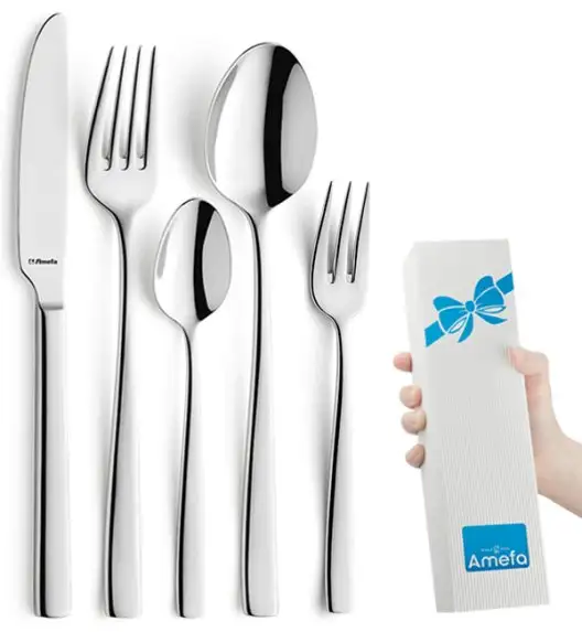 AMEFA Sztućce UE / MARTIN Komplet sztućców 90 el dla 18 osób / wysoki połysk