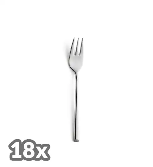 AMEFA Sztućce UE / METROPOLE 18x widelczyk do ciasta stal 18/10