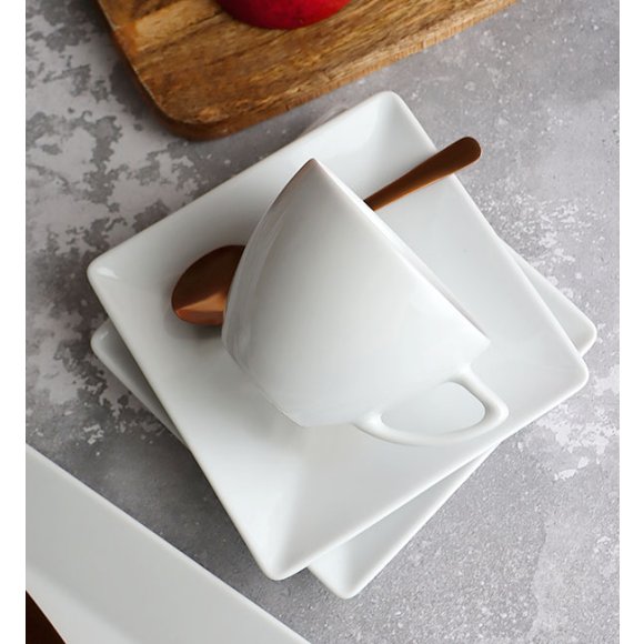 LUBIANA CLASSIC Filiżanka 200 ml + spodek 14 cm / porcelana