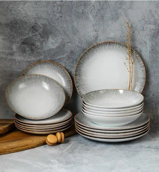 LUBIANA BOSS KERAJET | 074 KJ REACTIVO | Serwis obiadowy 6/18 elementów | 9000