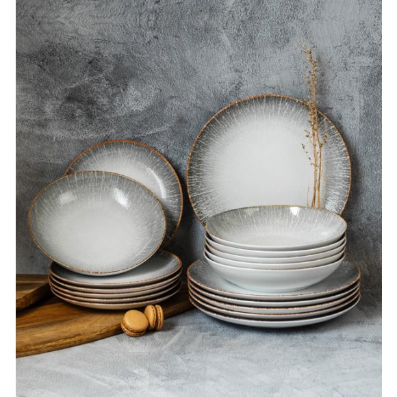 LUBIANA BOSS KERAJET | 074 KJ REACTIVO | Serwis obiadowy 12/36 elementów | 9000