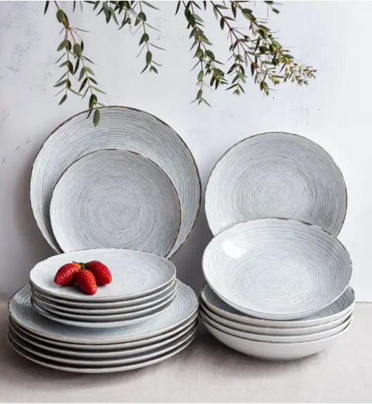 LUBIANA BOSS KERAJET | 101 KJ RAYADO | Serwis obiadowy 12/36 elementów | 9015