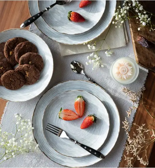 LUBIANA BOSS KERAJET | 101 KJ RAYADO | Serwis obiadowy 18/54 elementy | 9015