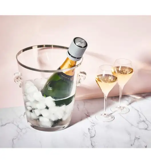 PEUGEOT LINE Zatyczka do win musujących szara