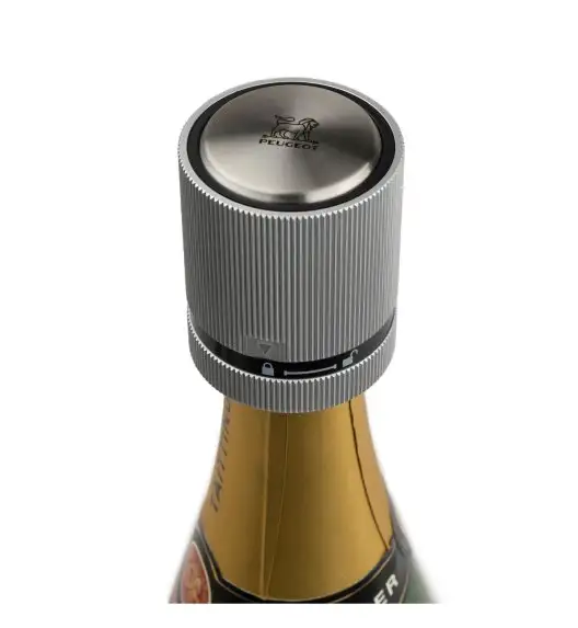 PEUGEOT LINE Zatyczka do win musujących szara