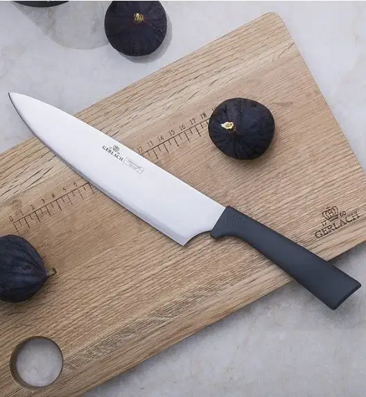 GERLACH SMART GREY Komplet 5 noży w bloku + ostrzałka+ deska