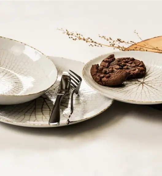 LUBIANA BOSS KERAJET | 104 KJ LEAF | Serwis obiadowy 6/18 elementów | 9036