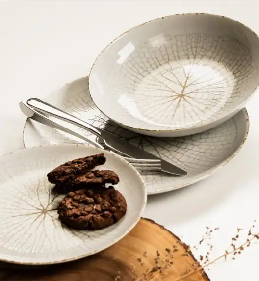 LUBIANA BOSS KERAJET | 104 KJ LEAF | Serwis obiadowy 6/18 elementów | 9036