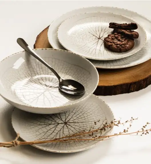 LUBIANA BOSS KERAJET | 104 KJ LEAF | Serwis obiadowy 6/18 elementów | 9036