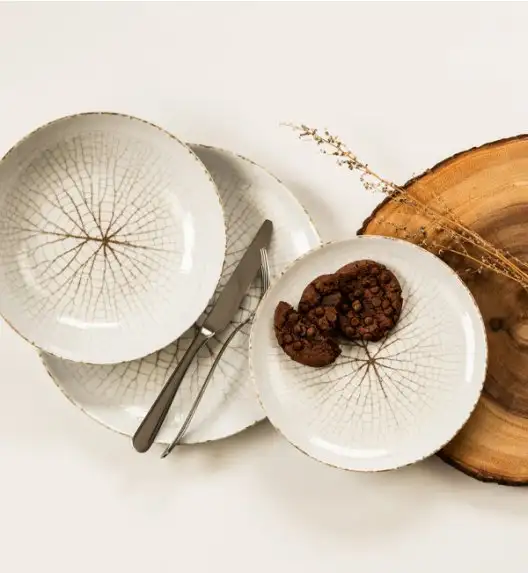 LUBIANA BOSS KERAJET | 104 KJ LEAF | Serwis obiadowy 12/36 elementów | 9036