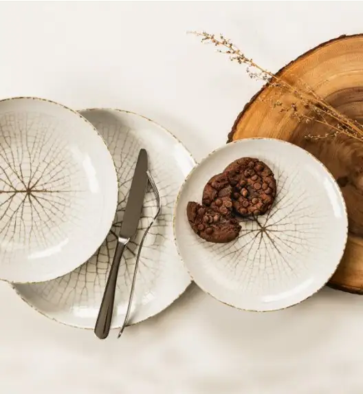 LUBIANA BOSS KERAJET | 104 KJ LEAF | Serwis obiadowy 12/36 elementów | 9036