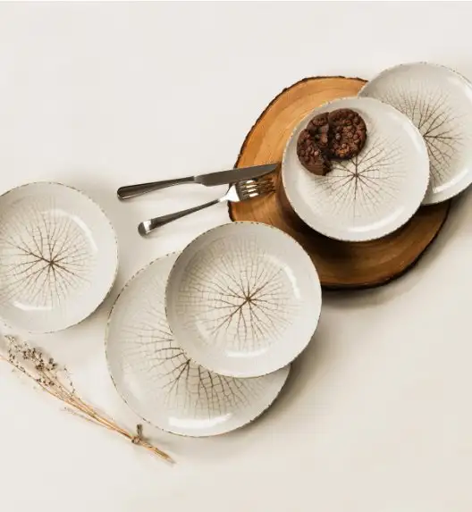 LUBIANA BOSS KERAJET | 104 KJ LEAF | Serwis obiadowy 12/36 elementów | 9036