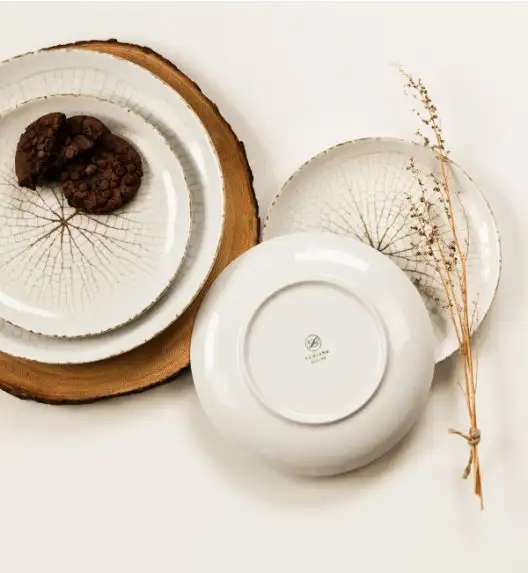 LUBIANA BOSS KERAJET | 104 KJ LEAF | Serwis obiadowy 12/36 elementów | 9036