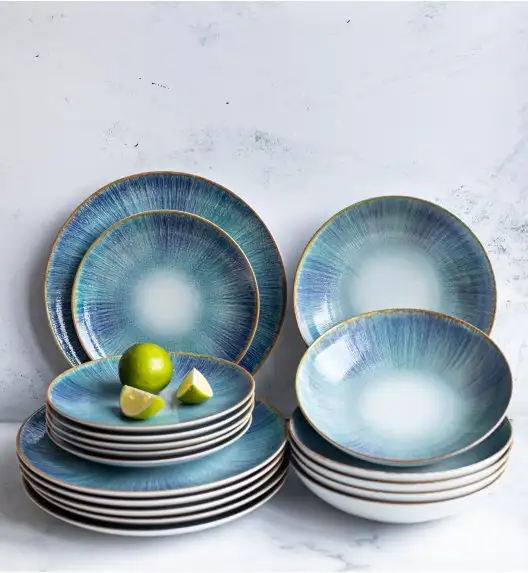 LUBIANA BOSS KERAJET | 070 KJ ESMERALDA | Serwis obiadowy 6/18 elementów | 9001