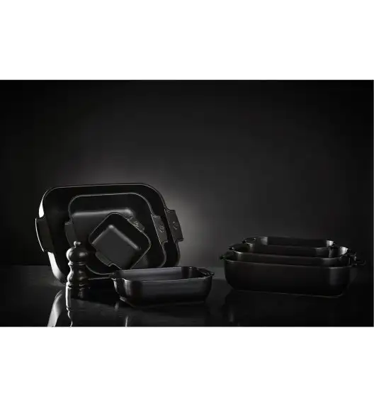 PEUGEOT APPOLIA Naczynie kwadratowe / 36 cm / czarne