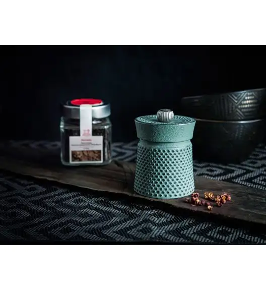 PEUGEOT BALI CAST IRON Młynek do pieprzu 8 cm / zielony