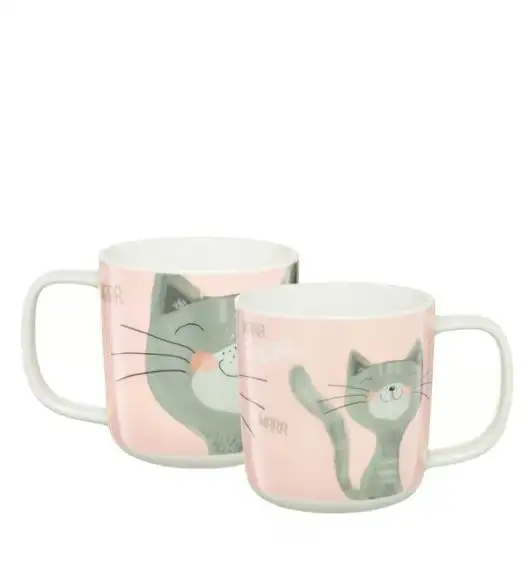 AMBITION PETS Kubek porcelanowy kot bury / 370 ml