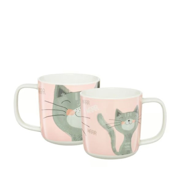 AMBITION PETS Kubek porcelanowy kot bury / 370 ml