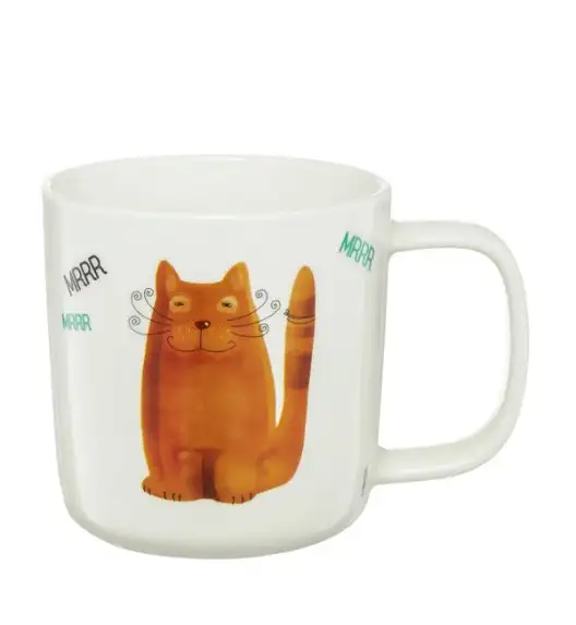 AMBITION PETS Kubek porcelanowy kot rudy / 370 ml