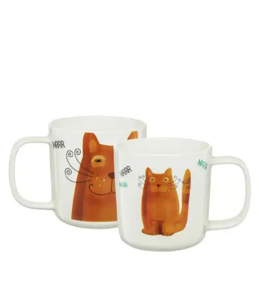 AMBITION PETS Kubek porcelanowy kot rudy / 370 ml