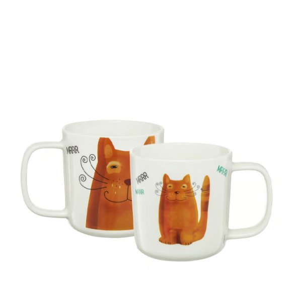 AMBITION PETS Kubek porcelanowy kot rudy / 370 ml