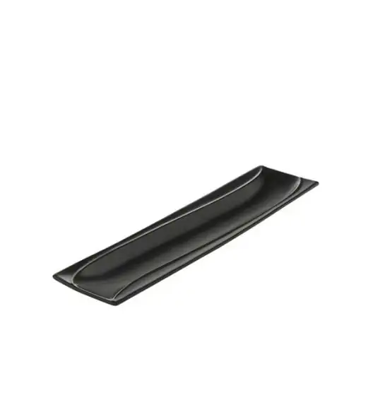 AMBITION SALSA Półmisek relief 26 x 7 cm / czarna porcelana