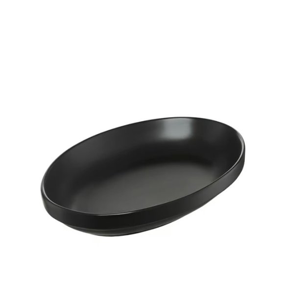 AMBITION SALSA Półmisek owal 20 x 14 cm / czarna porcelana